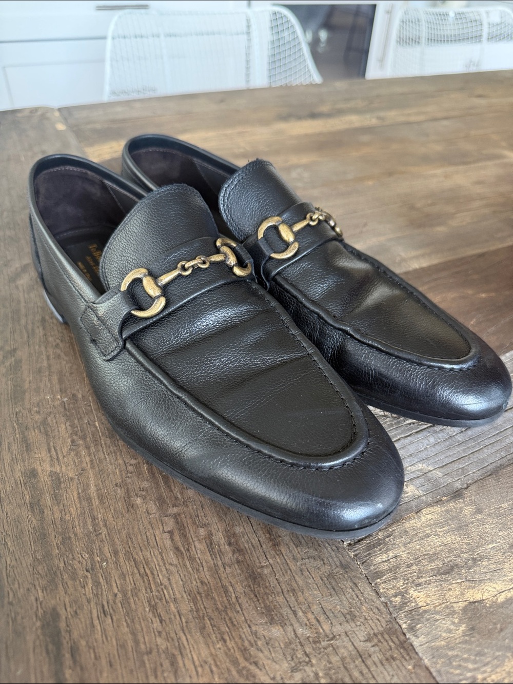 To Boot New York Black Leather Loafers